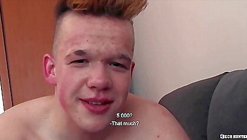 Teen with a sexy face and cute body getting her pussy fucked
