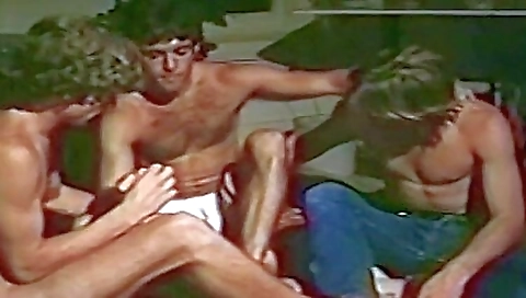 Bareback vintage video with one older dude and one young one