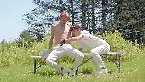 Big cock outdoor sex and cock sucking in the woods
