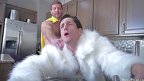 Amateur brunette with big tits is playing with cock