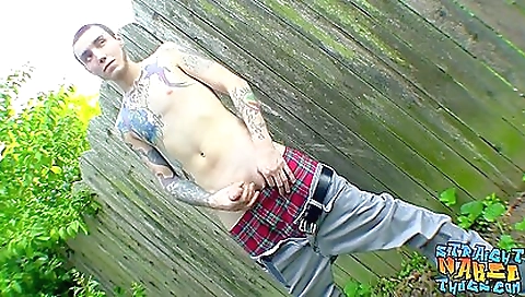 Horny guy loves to fuck in public and in his house