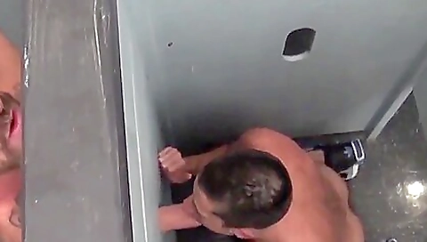 Brunette girl in a bikini is deepthroating and having sex