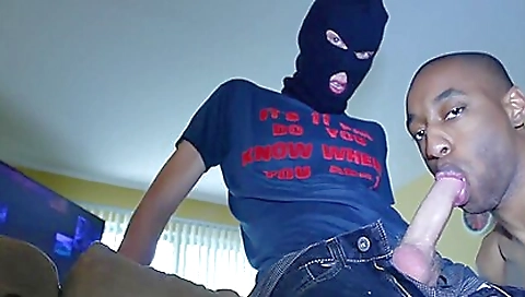 My black mask and black ponytail in a tight black skirt
