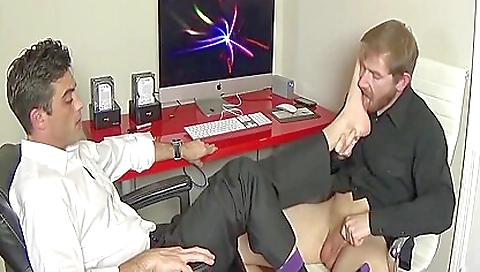 Foot fetish porn with a white skirt and a foot fetish