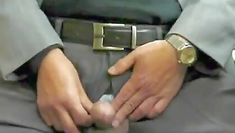 A young man fucked a old man with a fat ass and his sperm inside