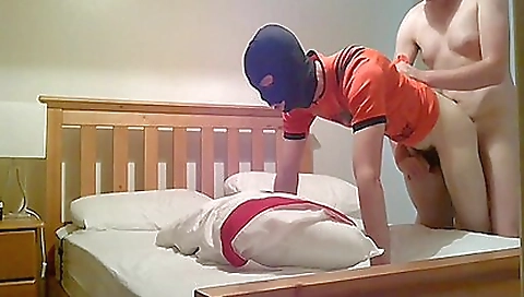 A hot amateur teen gets nailed and fucked in the doggy style